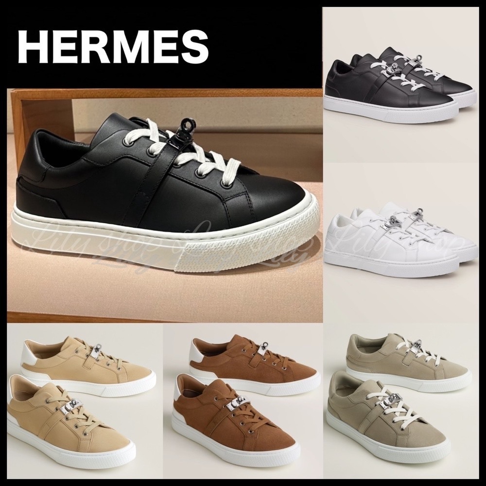 【上品映えの王道モデル ♪】HERMES スニーカー