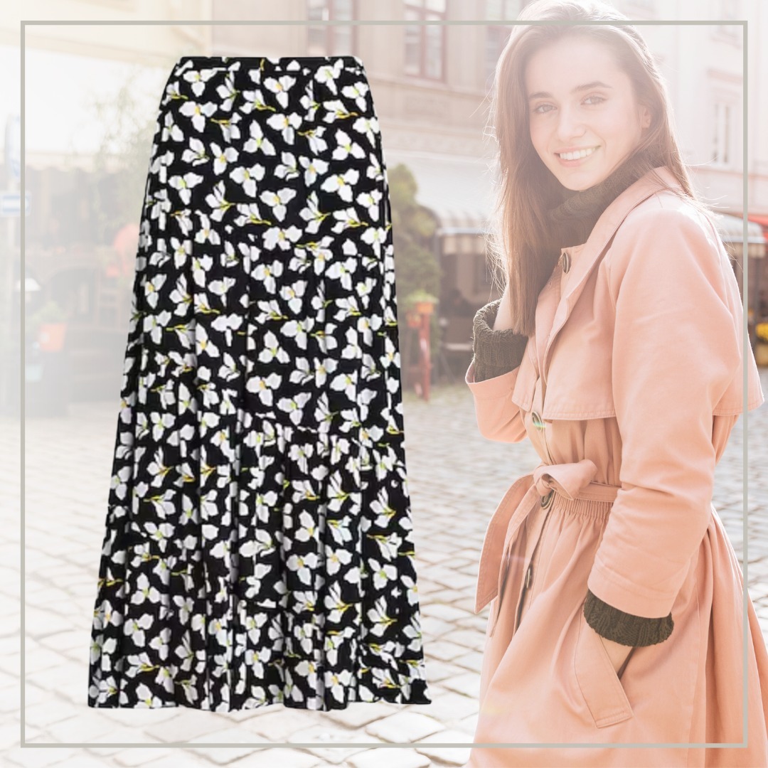 【完売必至】DIANE von FURSTENBERG 花柄 フレア ミディスカート