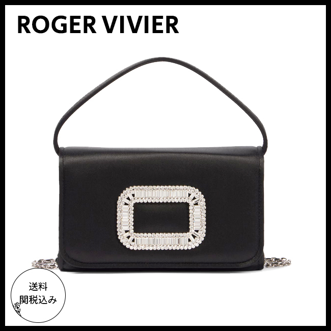 国内発送【ROGER VIVIER】ピルグリム レザー バッグ マイクロ