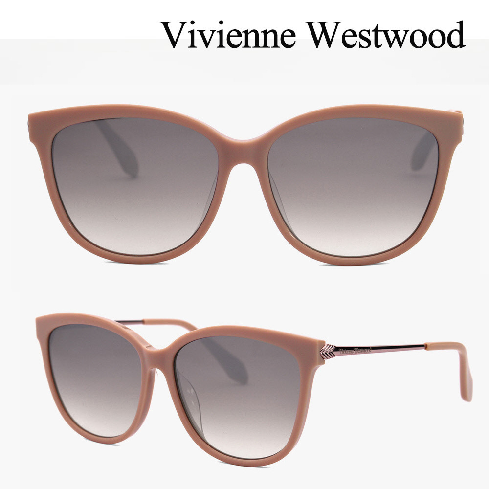 Vivienne Westwood ◆ラウンド サングラス ベージュ ブラウン