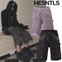 関税/送料込み【H.ESNTLS】カーゴ カモ  ラインストーン ヘザー