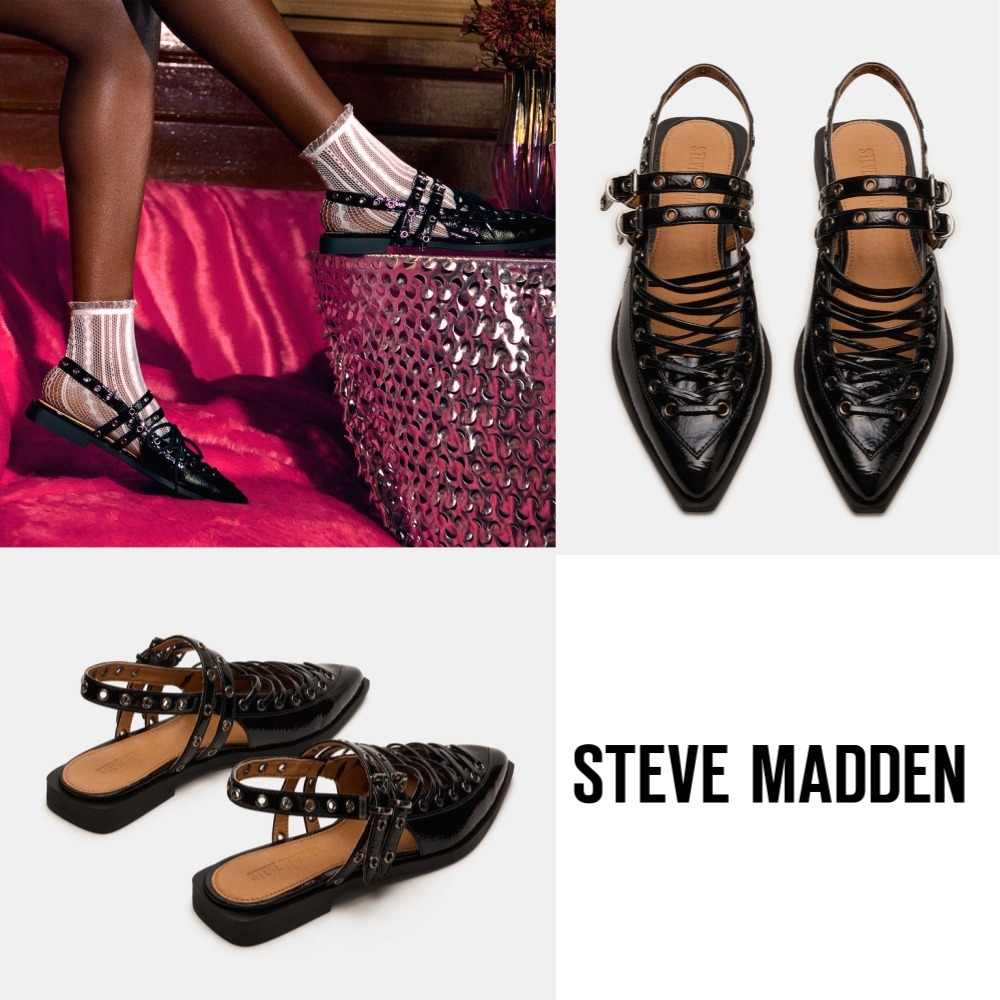 Steve Madden | Galanti レースアップバレエフラットシューズ