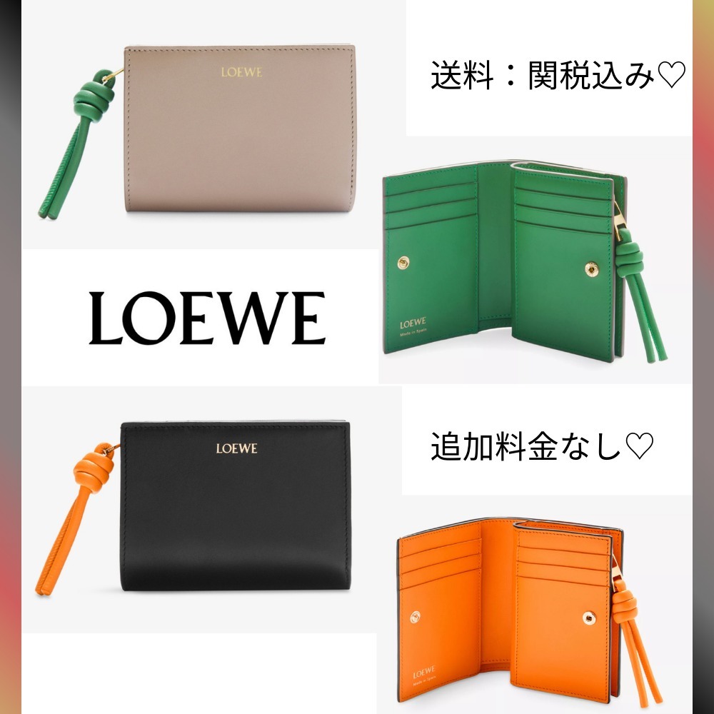LOEWE ノット コンパクトノット ウォレット