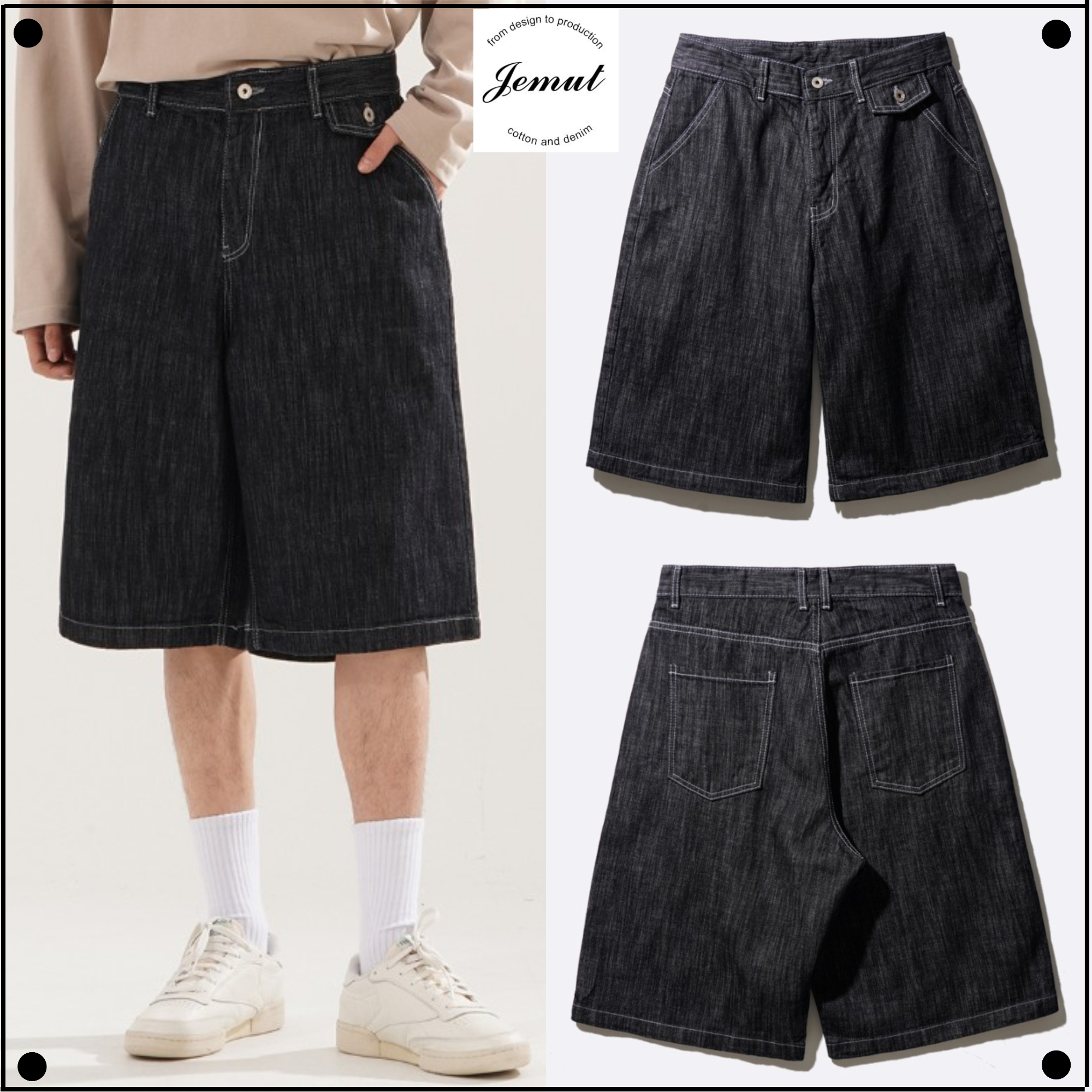 JemutのDobby Slub Bermuda Pants