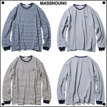 MASSNOUNのUNMEASURED LOGO STRIPED LONG SLEEVE 全3色