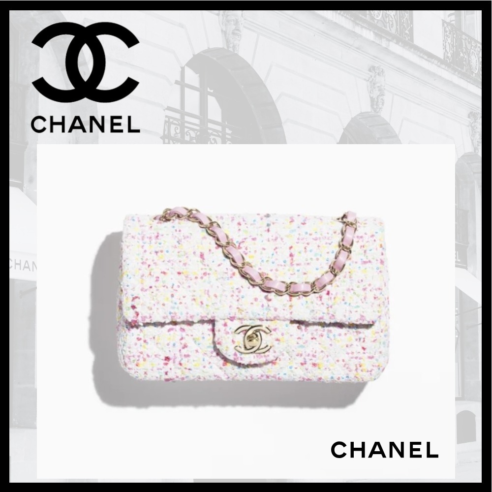 ツイードピンク【CHANEL】春色 ミニバッグ チェーン 25春夏