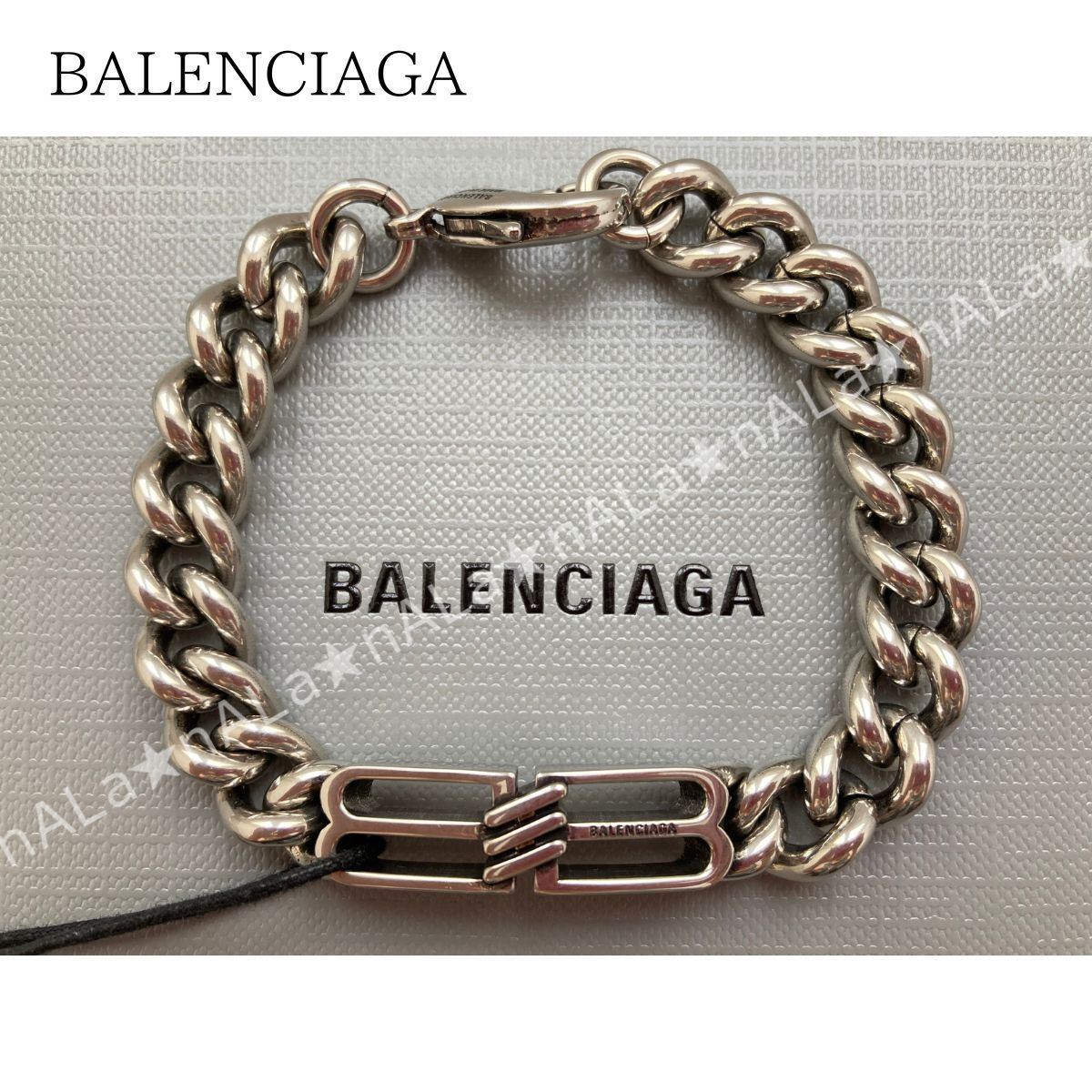 BALENCIAGA バレンシアガ Bb Icon Gourmette ブレスレット