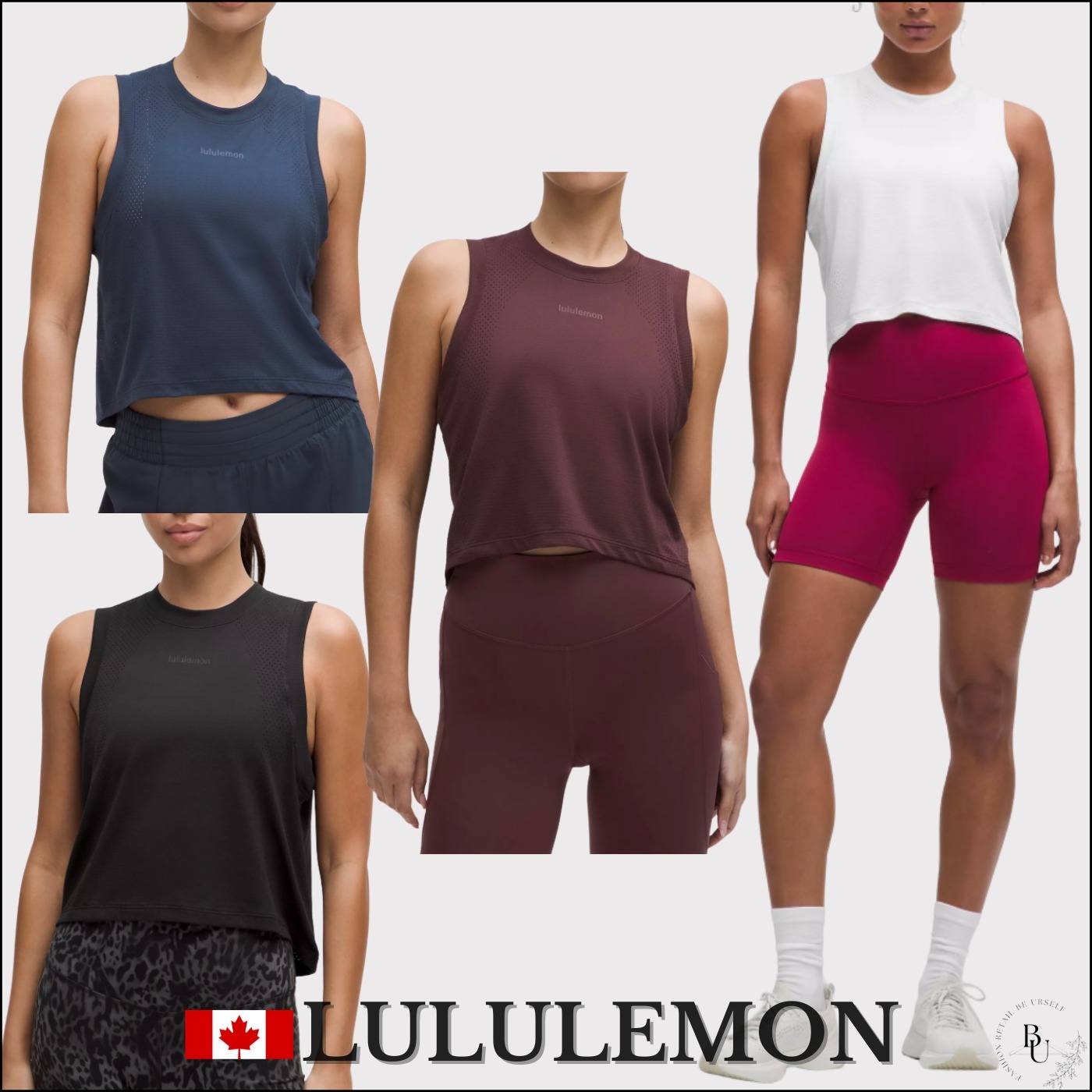 【lululemon】Swiftly フロントロゴ シームレス タンクトップ