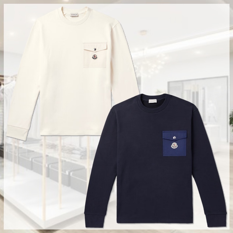 関税込 MONCLER モンクレール ポケット付き スウェットシャツ
