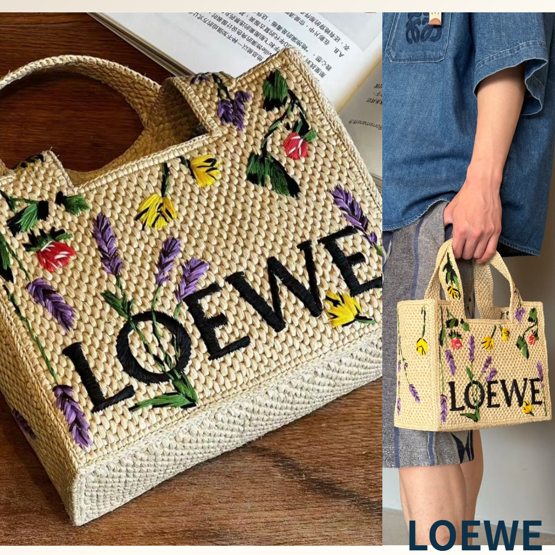 斜めがけもできる華やかな《LOEWE》ロエベ フォントトートバッグ