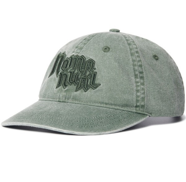 日本未入荷NOMANUALのPOINTED LOGO BALL CAP 全2色