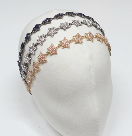 [BlackMuse] スジ着用☆shining star star hair band