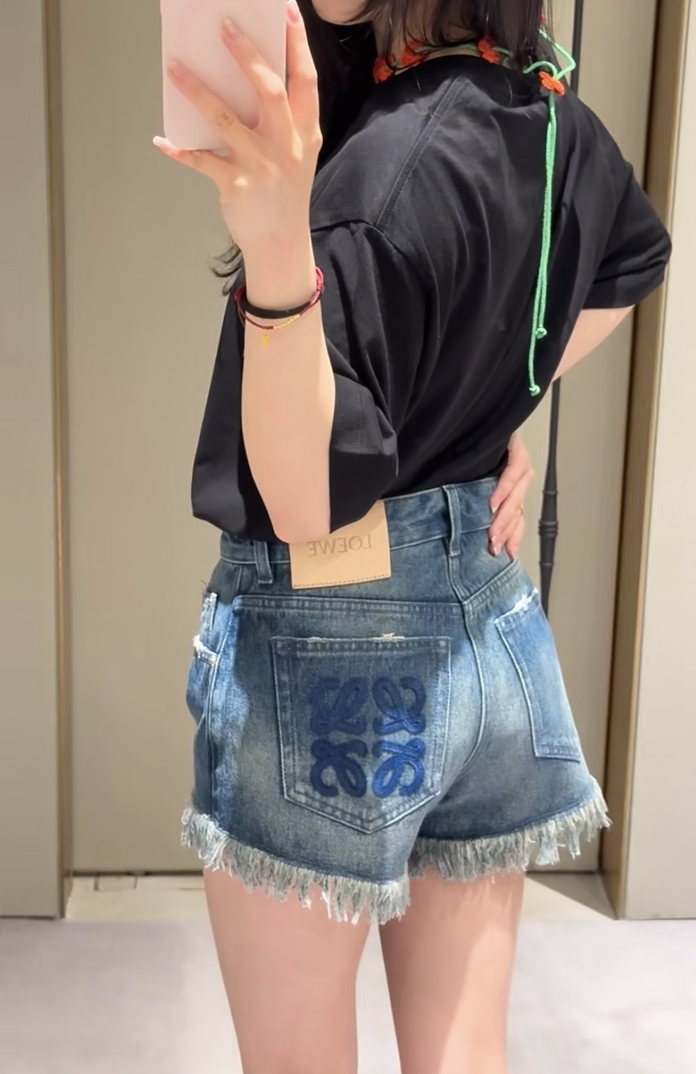 夏にはきたいショートパンツ《LOEWE》アナグラム デニムショーツ