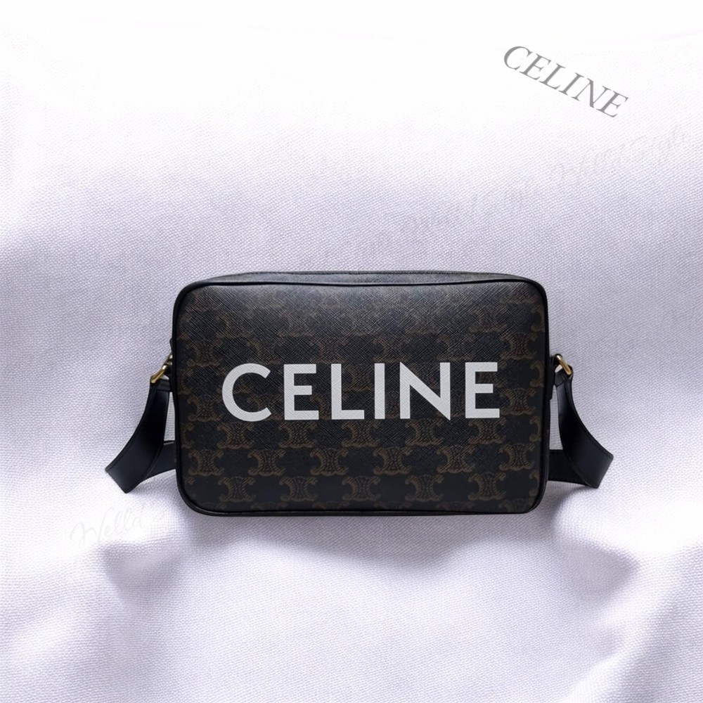 関税・送料込【CELINE】トリオンフ ミディアム ロゴバッグ