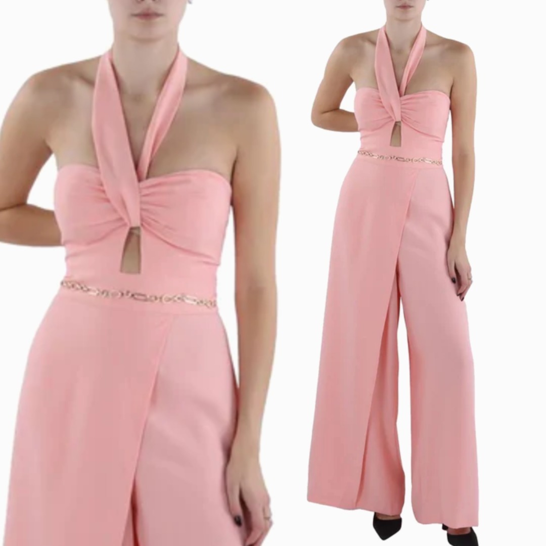 【BCBGMAXAZRIA】関税込★ピンクジャンプスーツ