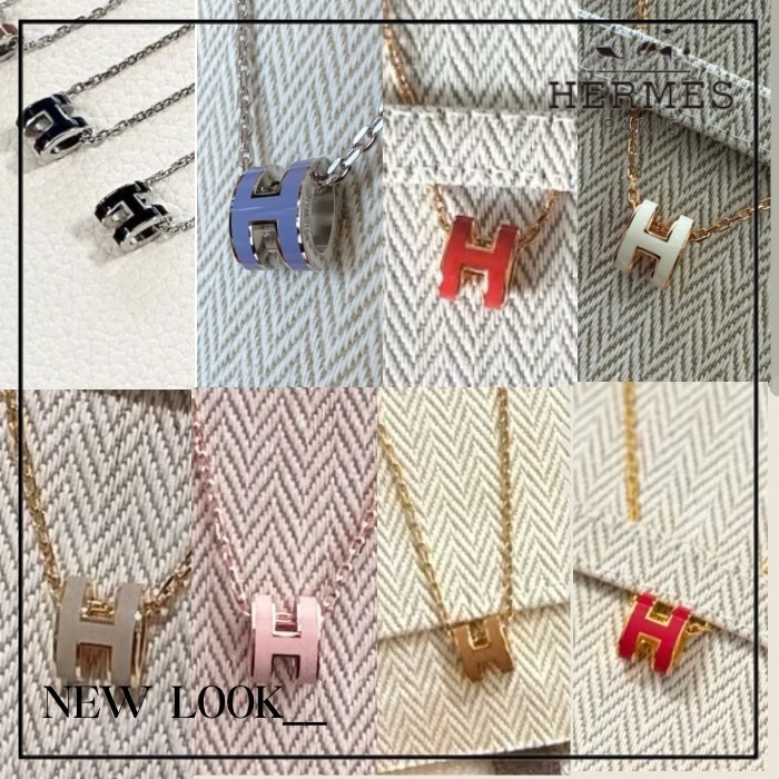 ≪カラバリ豊富♪≫ HERMES ミニポップ H ネックレス