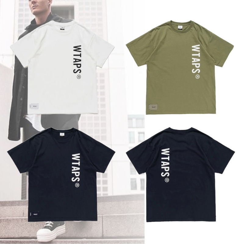 関送込! WTAPS SPOT SIGN コットン 半袖 クルーネック Tシャツ