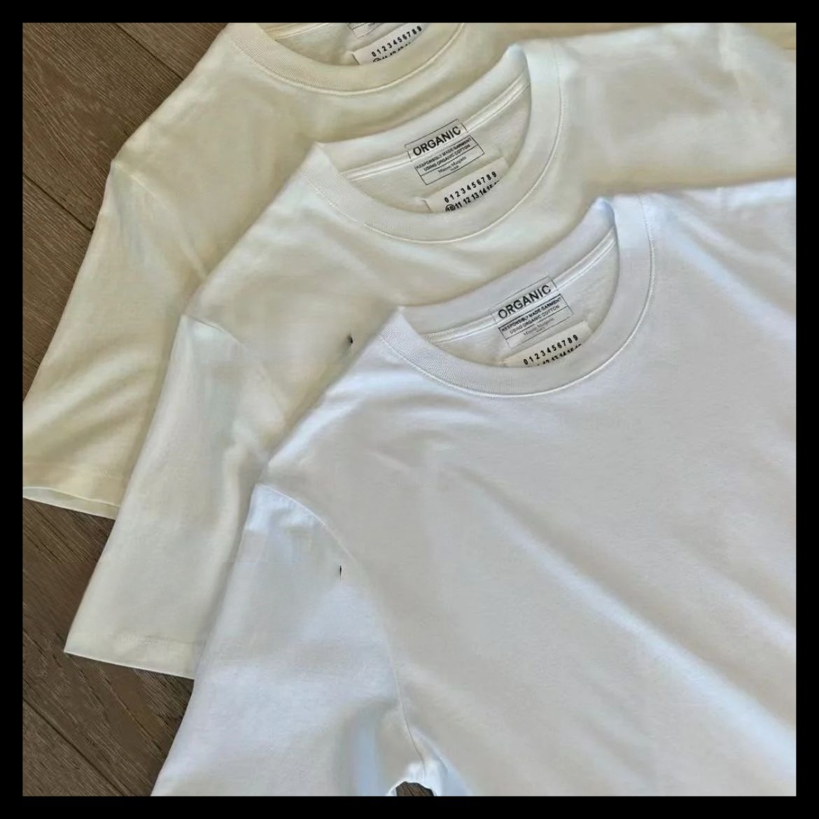 【Maison Margiela】オーガニック ジャージー Tシャツ 3枚セット