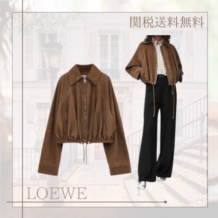 ［大人気！］LOEWE バルーンスエードジャケット S359Y34L494160