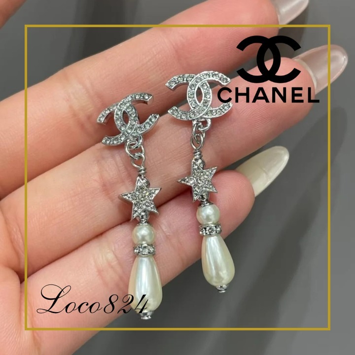 【可愛い♡】シャネル CHANEL ピアス パール スター