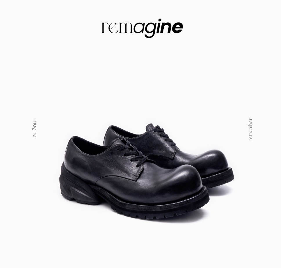 Remagine 日本未入荷 starting blocks leather derby shoes