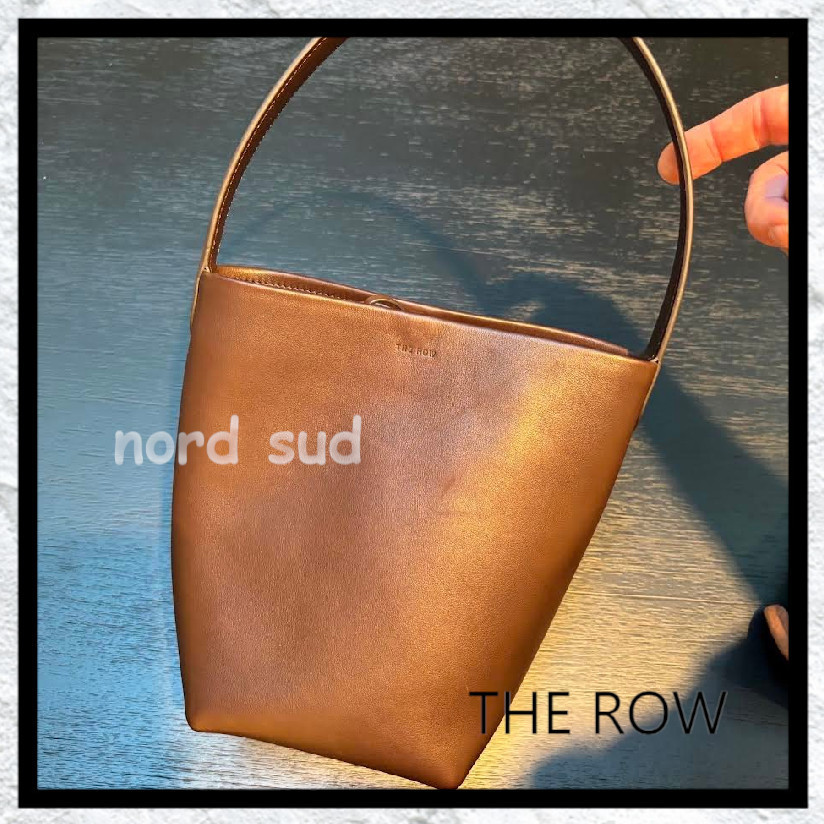 コンパクト【THE ROW】レザー スモール N/S パーク トートバッグ