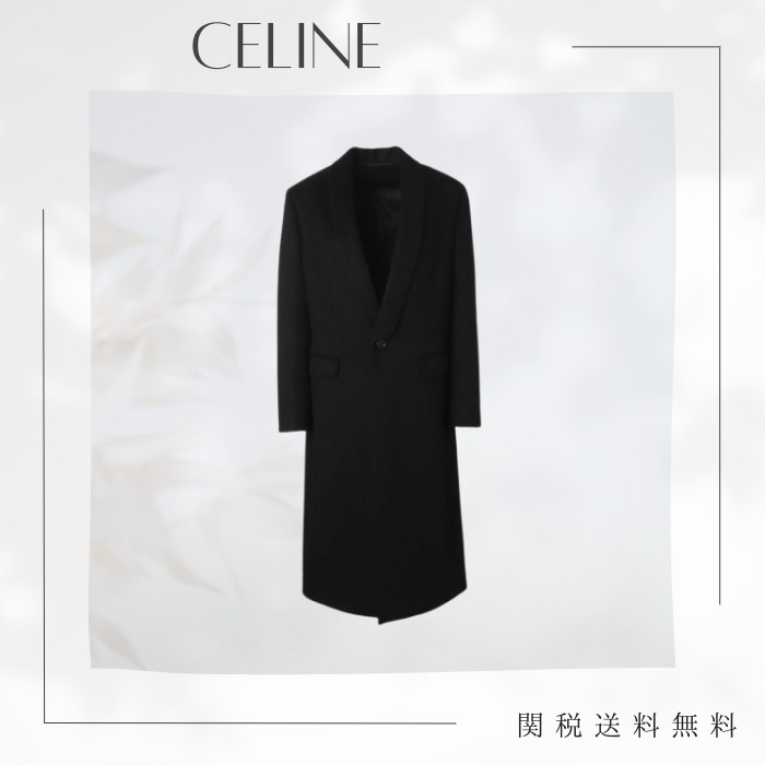 CELINE セリーヌ ウールコート ブラック
