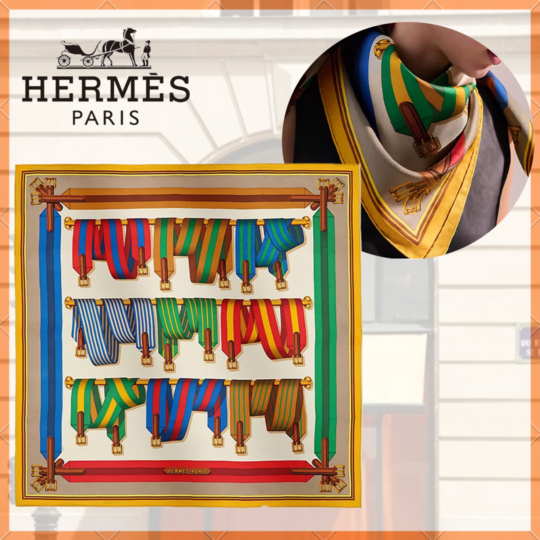 【美しさを、最前線に♪】 HERMES スクエア90スカーフ