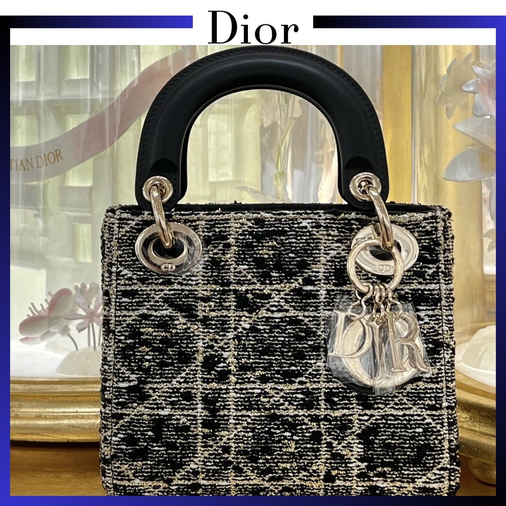 【持つだけで格上げ】Dior lady diorラフィアミニバッグ 2way