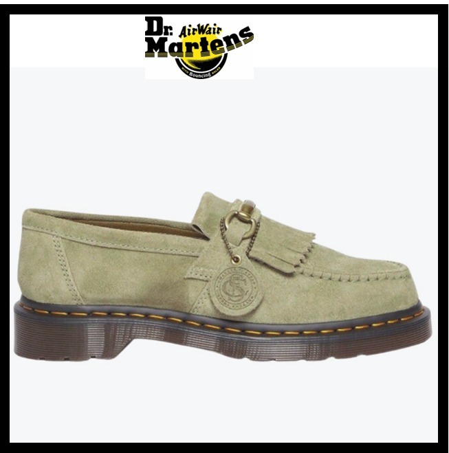 関税込★DR.MARTENS★ADRIAN★スナッフル ローファー PALE OLIVE