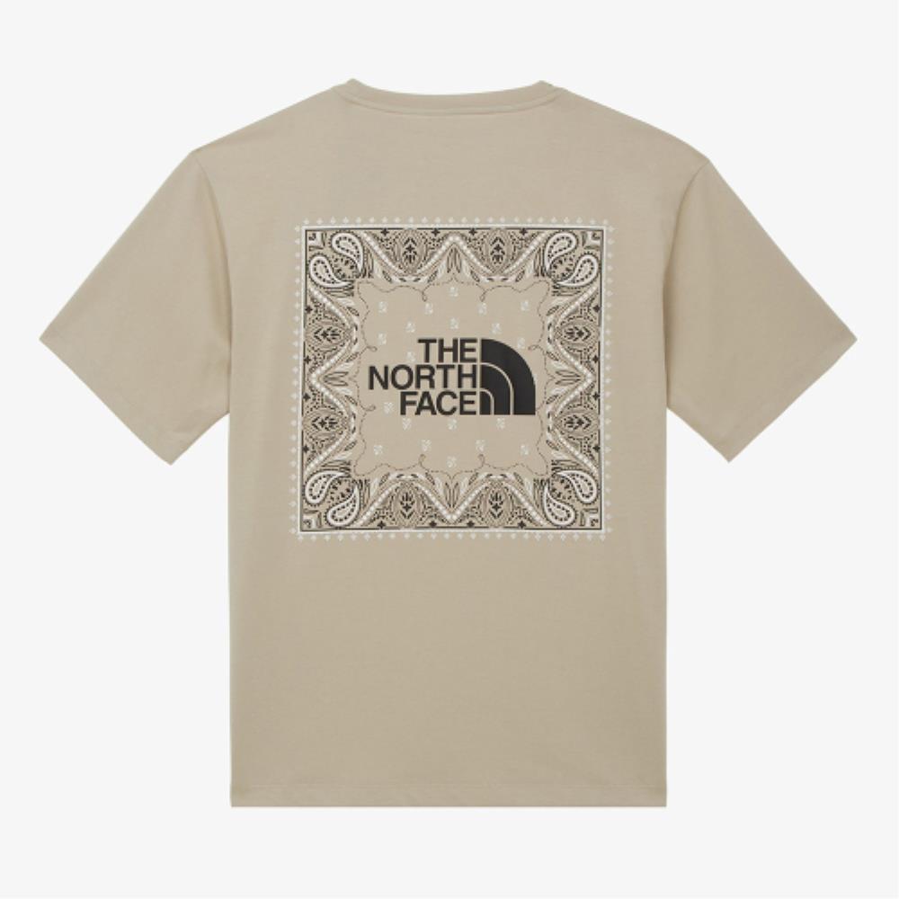 ★THE NORTH FACE★ Men's Bandana Short Sleeve T-Shirt BEIGE