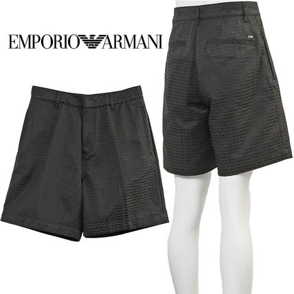 『エンポリオアルマーニ 』(L) 総柄ジャガードハーフパンツ EMPORIO ARMANI(エンポリオアルマーニ) ハーフ・ショートパンツ