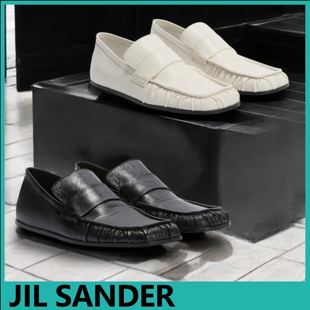 ★JIL SANDER直営店★レザーローファー モカシン