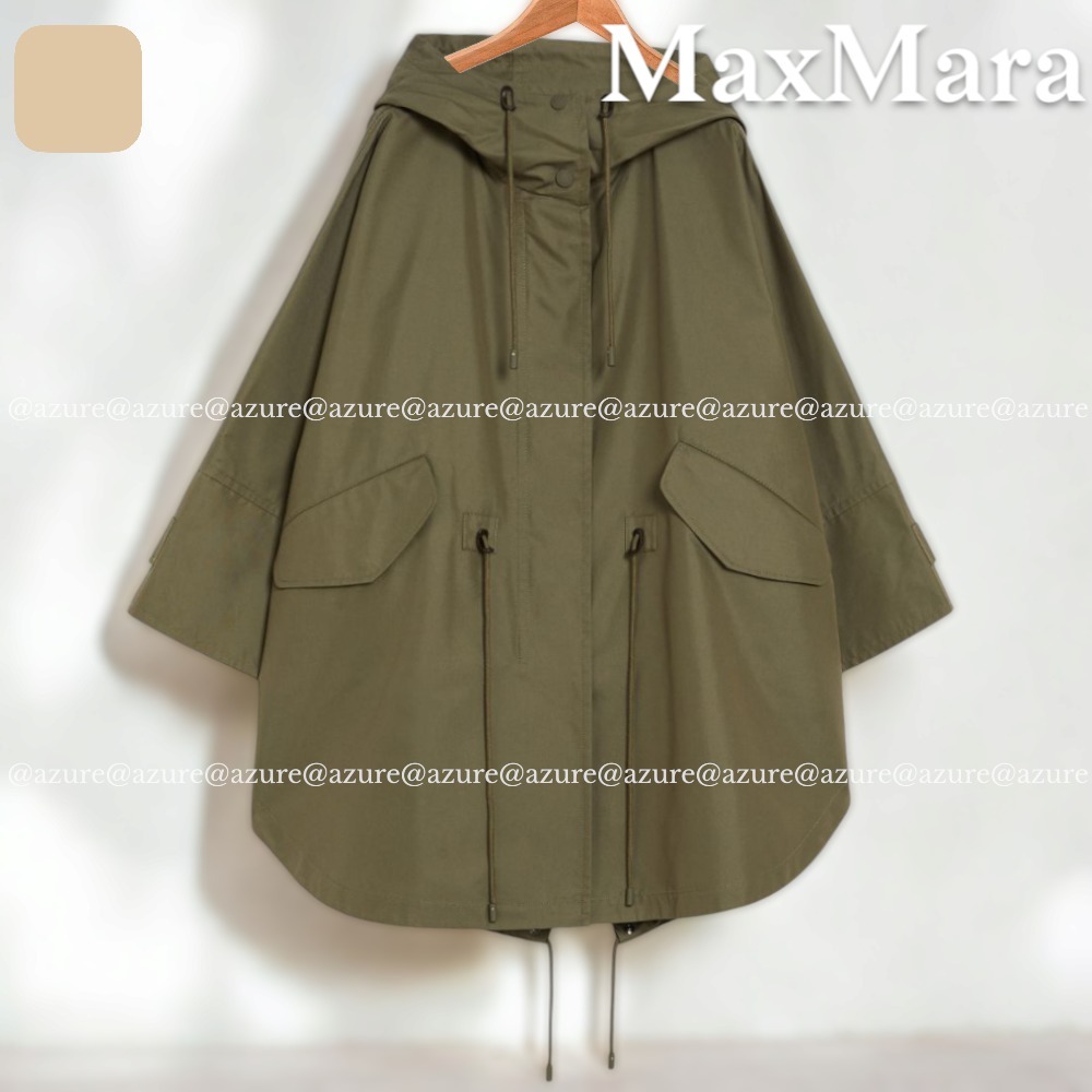 直営♪Weekend Max Mara 防滴コットン ギャバジンケープ USA