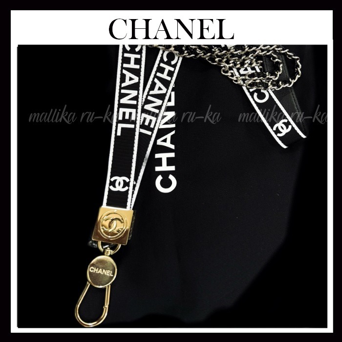 小物にも高級感【CHANEL】 シャネル CCロゴ ネック ストラップ