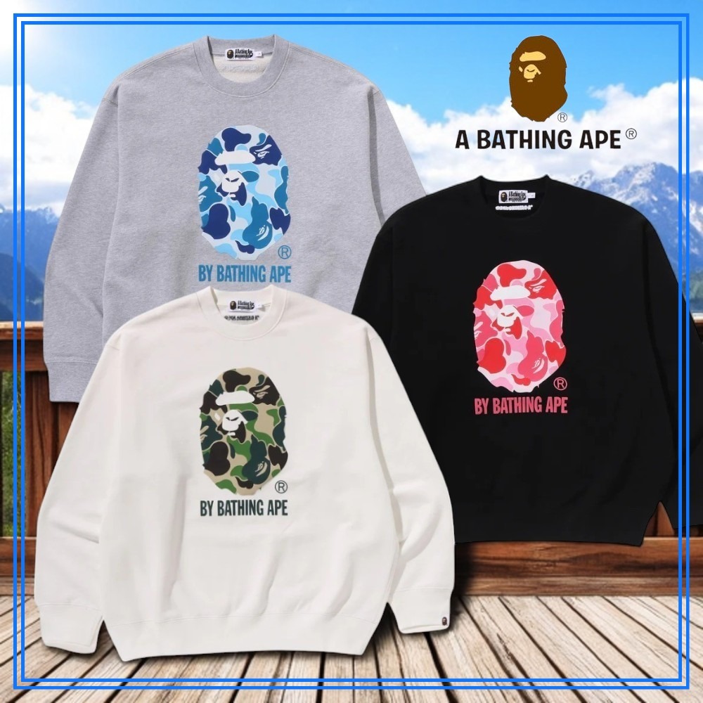 スウェット・トレーナー A BATHING APE ABC CAMO APE HEAD RELAX FIT SWEATSHIRT