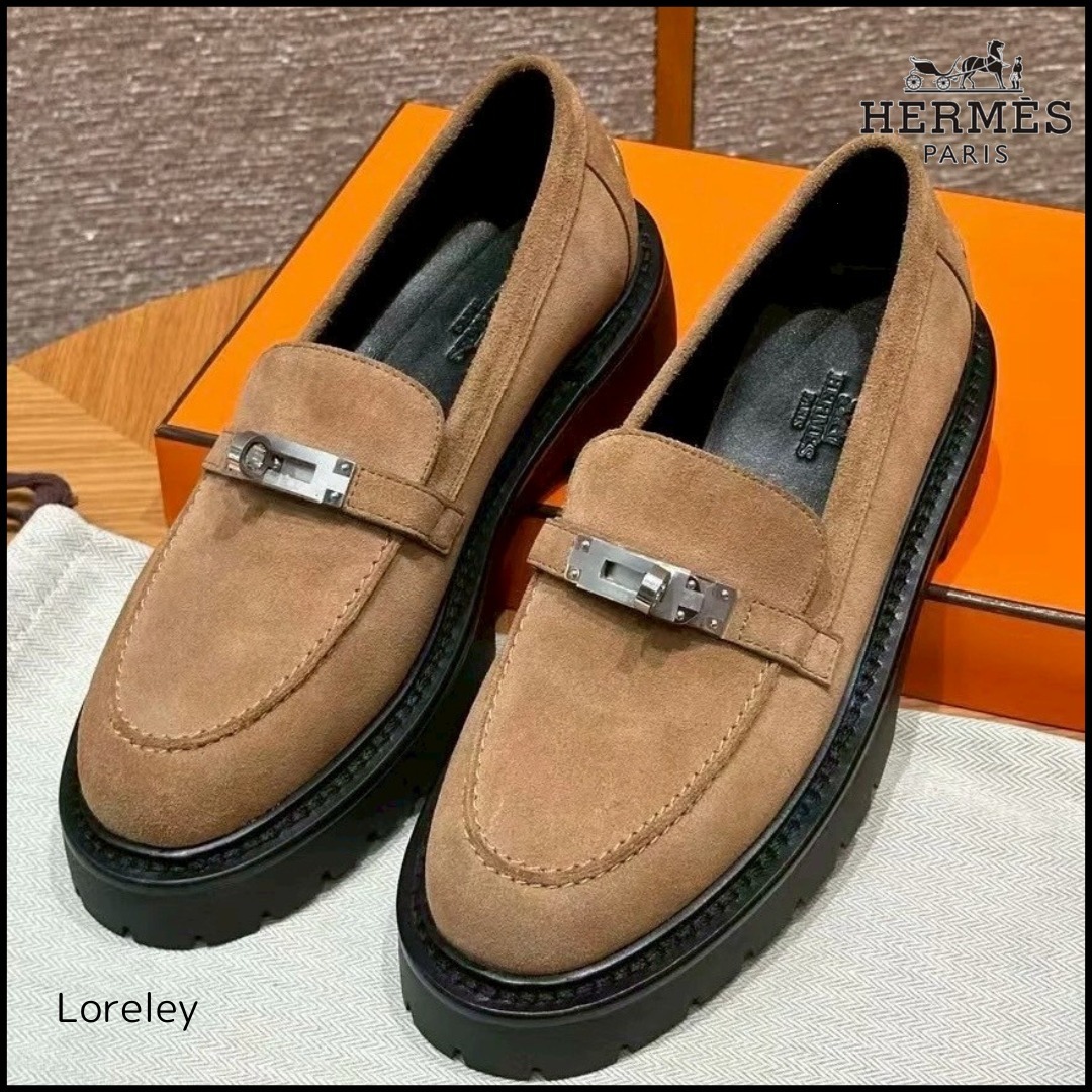 【カラー豊富♪】HERMES ケリーバックル Icone ローファー