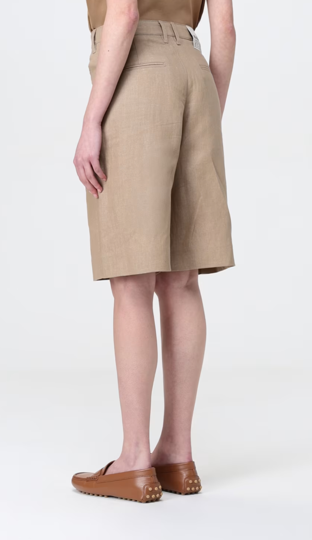 S Max Mara】[エリック] コットン リネン バミューダ パンツ