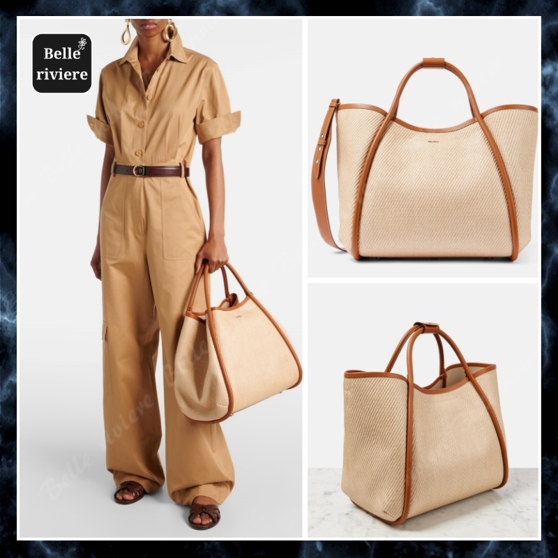 25SS new/Max Mara サマーマリンミディアムトート Bag Brown