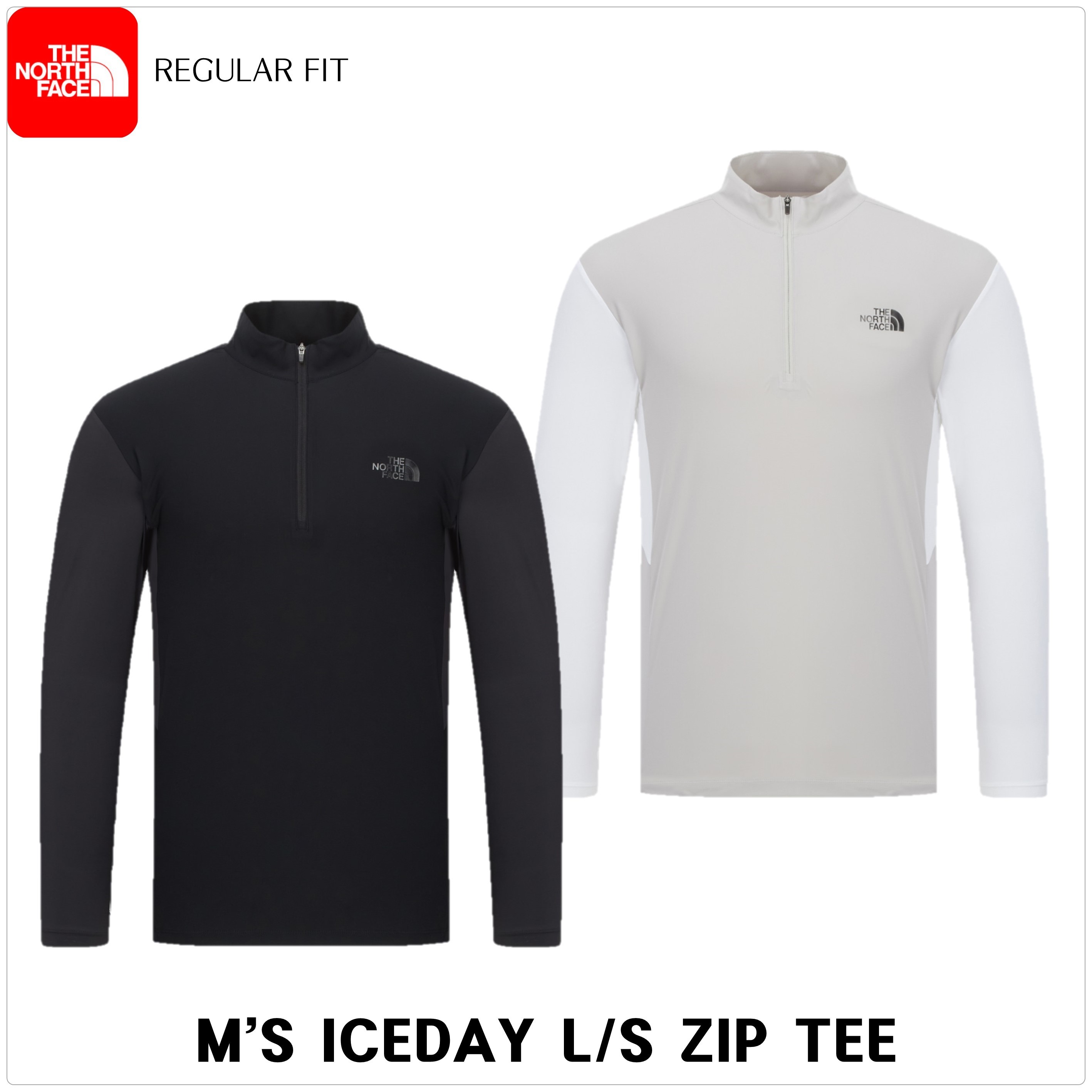 [ノースフェイス] M'S ICEDAY 長袖 ZIP Tシャツ★新作・25SS★