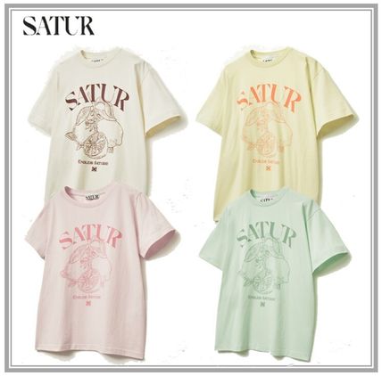 ベージュ系 M SATUR(セター) アウター(レディース) Tシャツ