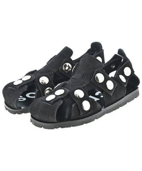 Acne Studios サンダル 黒xシルバー 0450325M0039