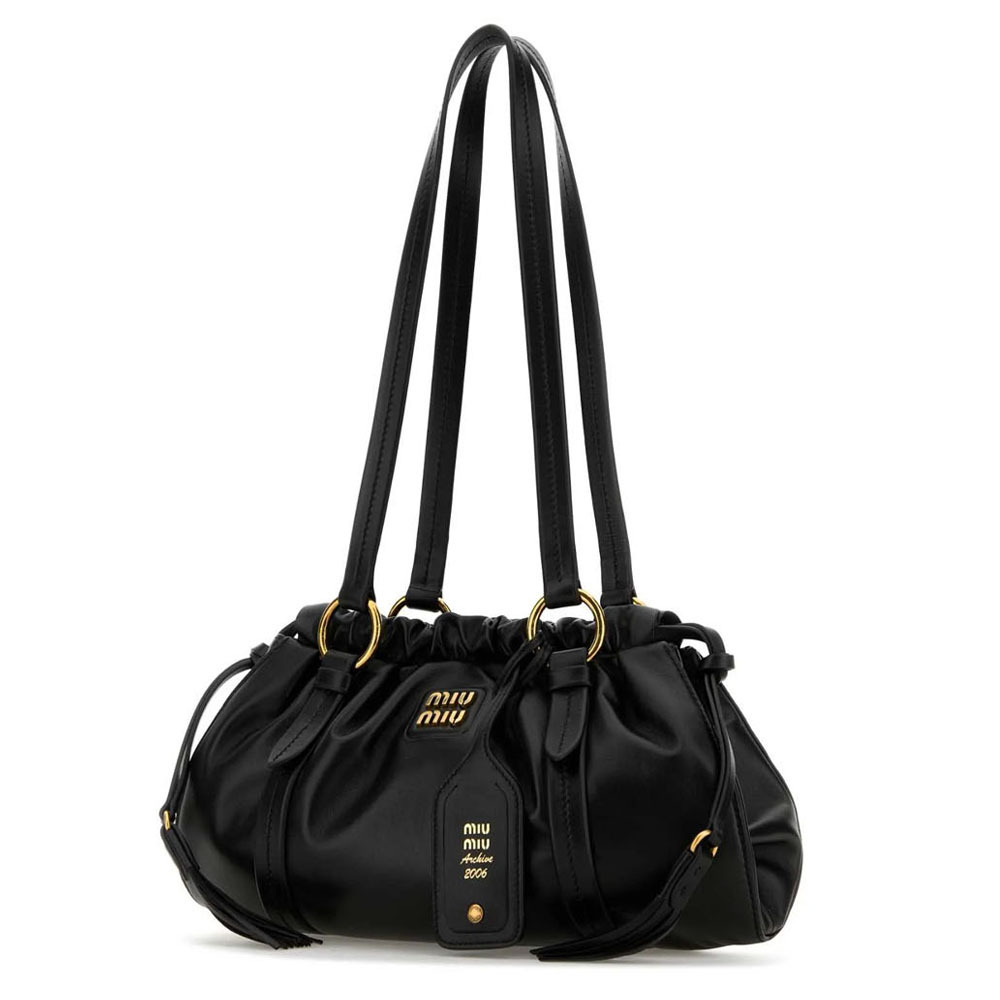 《MIU MIU》 ロゴ ナパ ショルダーバッグ