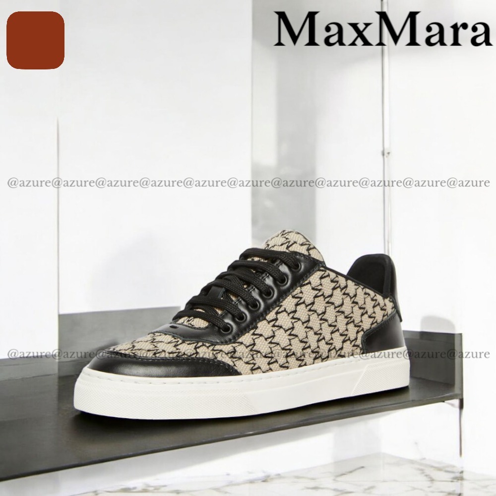 直営♪Max Mara Accessori コットン モノグラム CITYSNEAKER