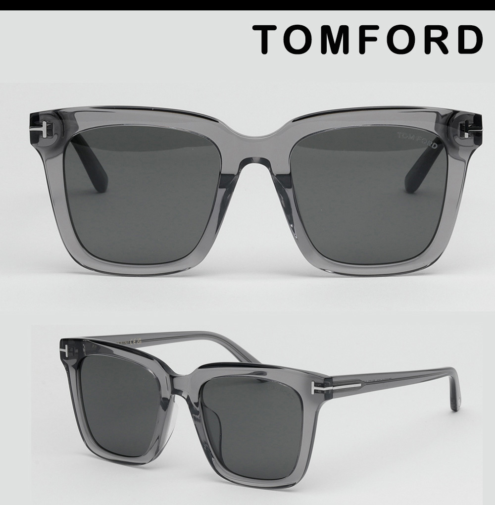 TOM FORD◆アジアンフィットのグレーフレームサングラス男女共用