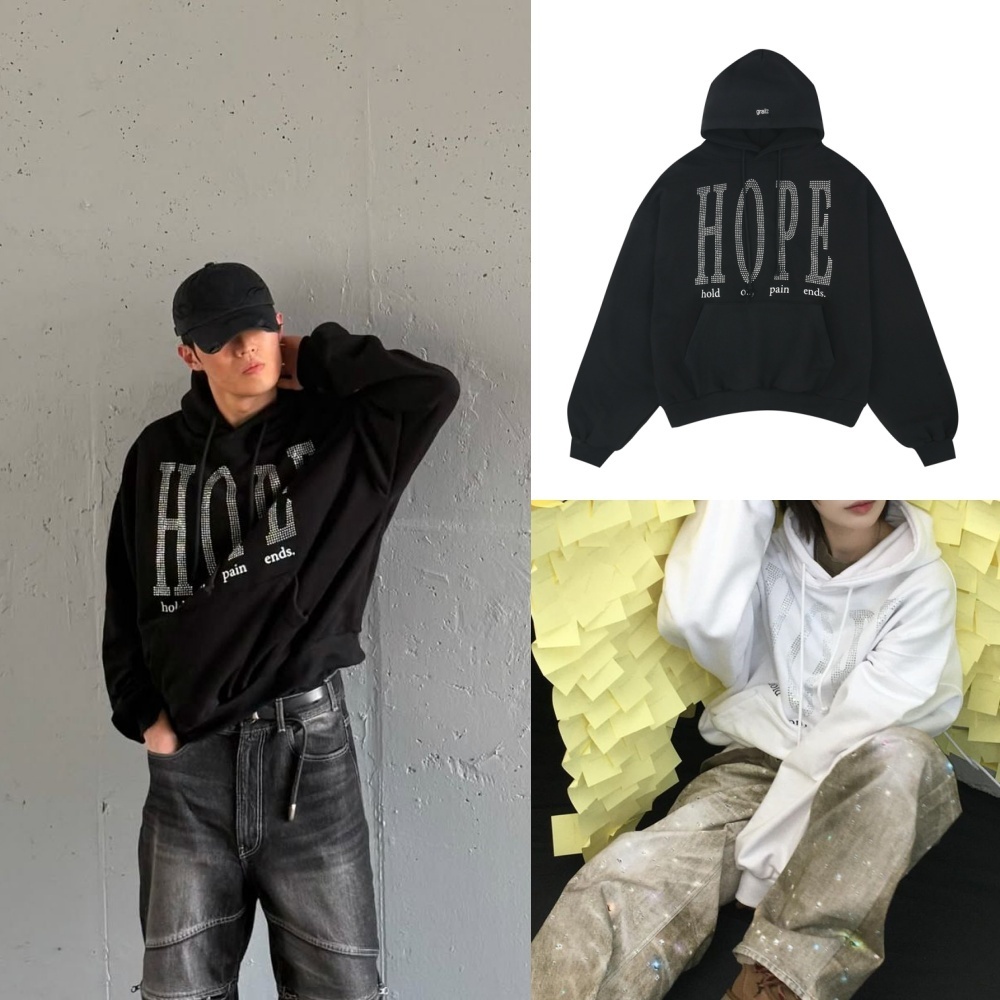 [GRAILZ] PAIN ENDS HOODIE ★兼用 ★韓国発