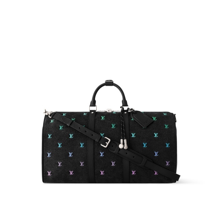 《LVロゴ》Louis Vuitton キーポール・バンドリエール 50