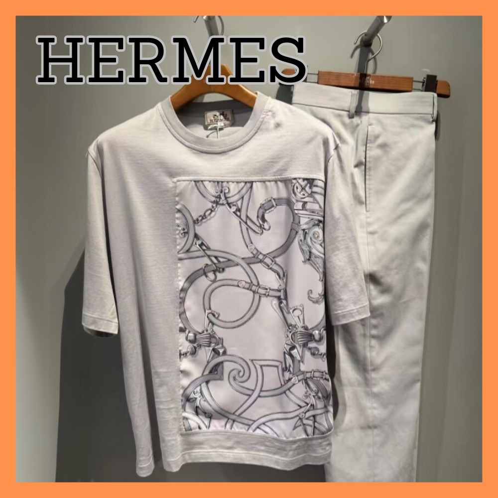 【上品に着回し抜群♪】HERMES L'Instruction du Roy Tシャツ