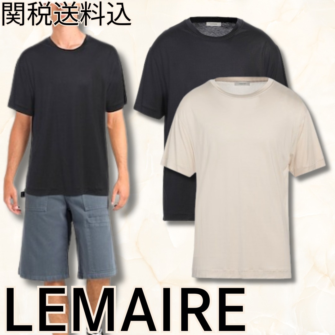 関送込【LEMAIRE】ベーシックTシャツ クルーネック 半袖 無地