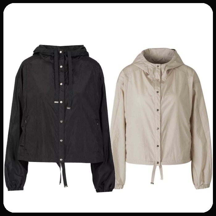 関送込 HERNO シャイニー テック クリンクル ジャケット